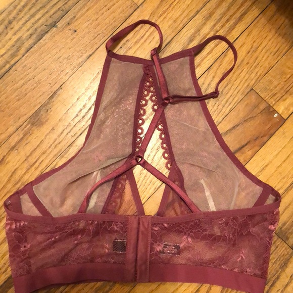 Victoria’s Secret Pink High Neck Lace Bralette - Picture 3 of 4